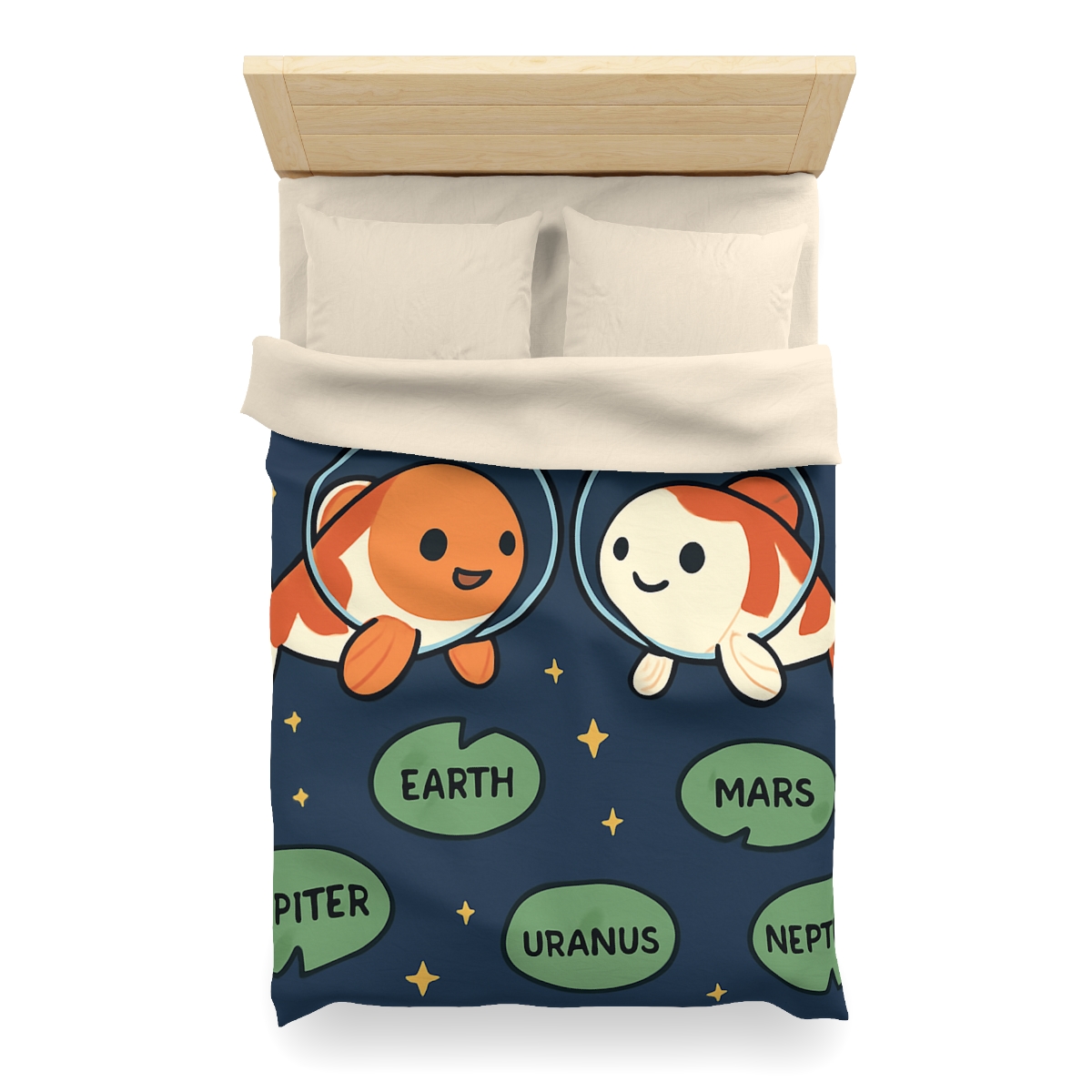 Cosmic Koi Classroom personalized bedding duvets
