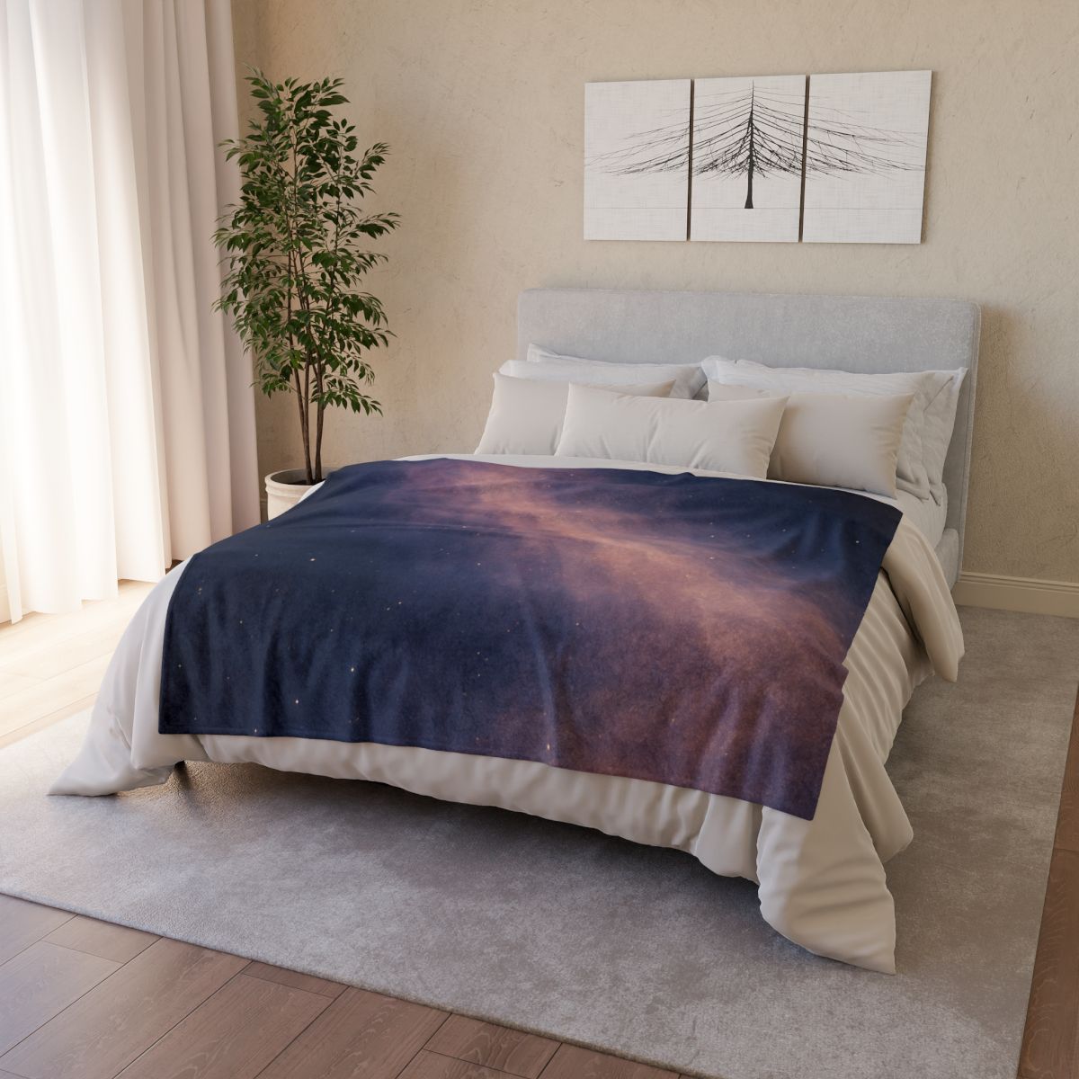 Spectral Dustfall Drift stylish throw blankets