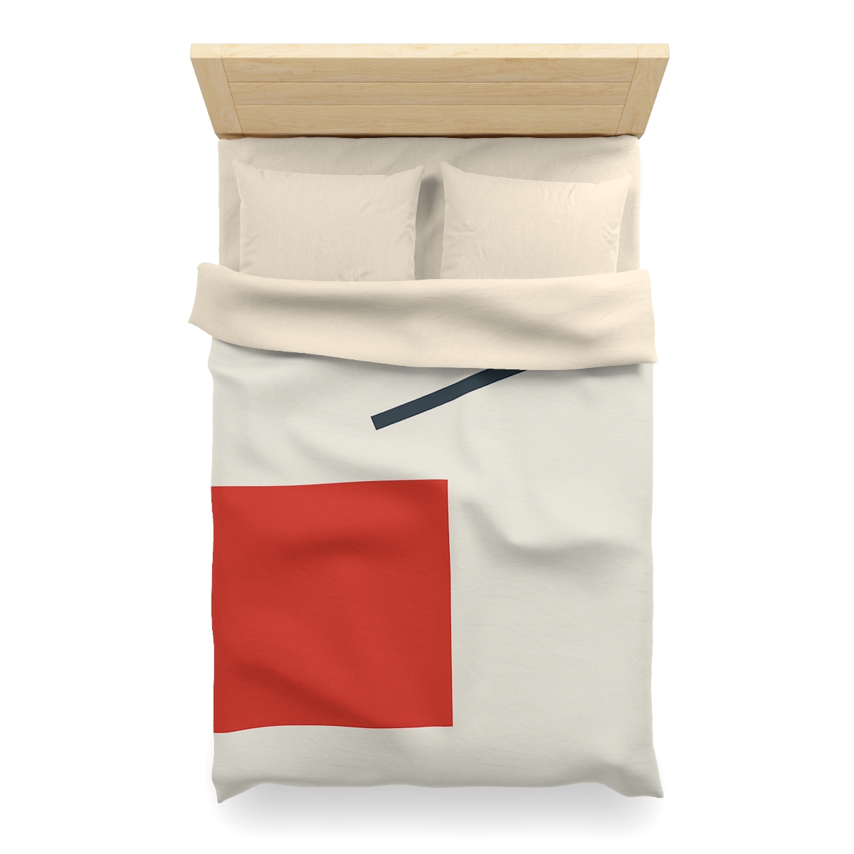 Diagonal Square And Bar Balance personalized bedding duvets