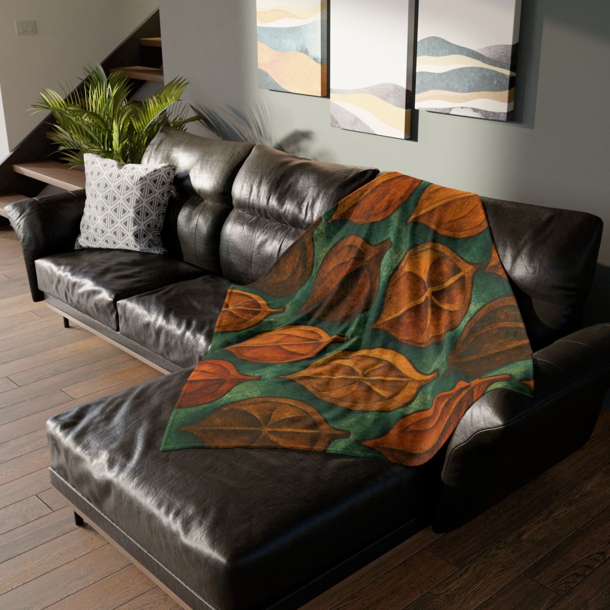Seed Pod Cluster Mosaic custom blankets