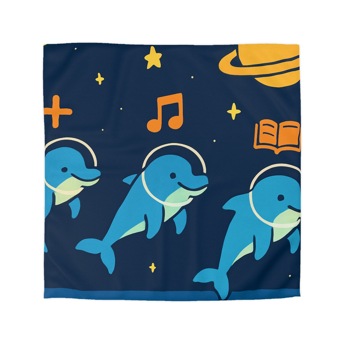 Space School Of The Ocean Dolphins duvets for gifts