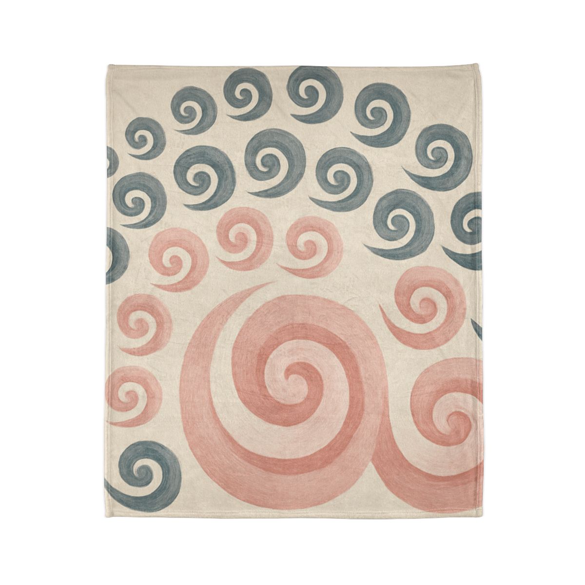 Curling Bud Spiral personalized cozy blankets