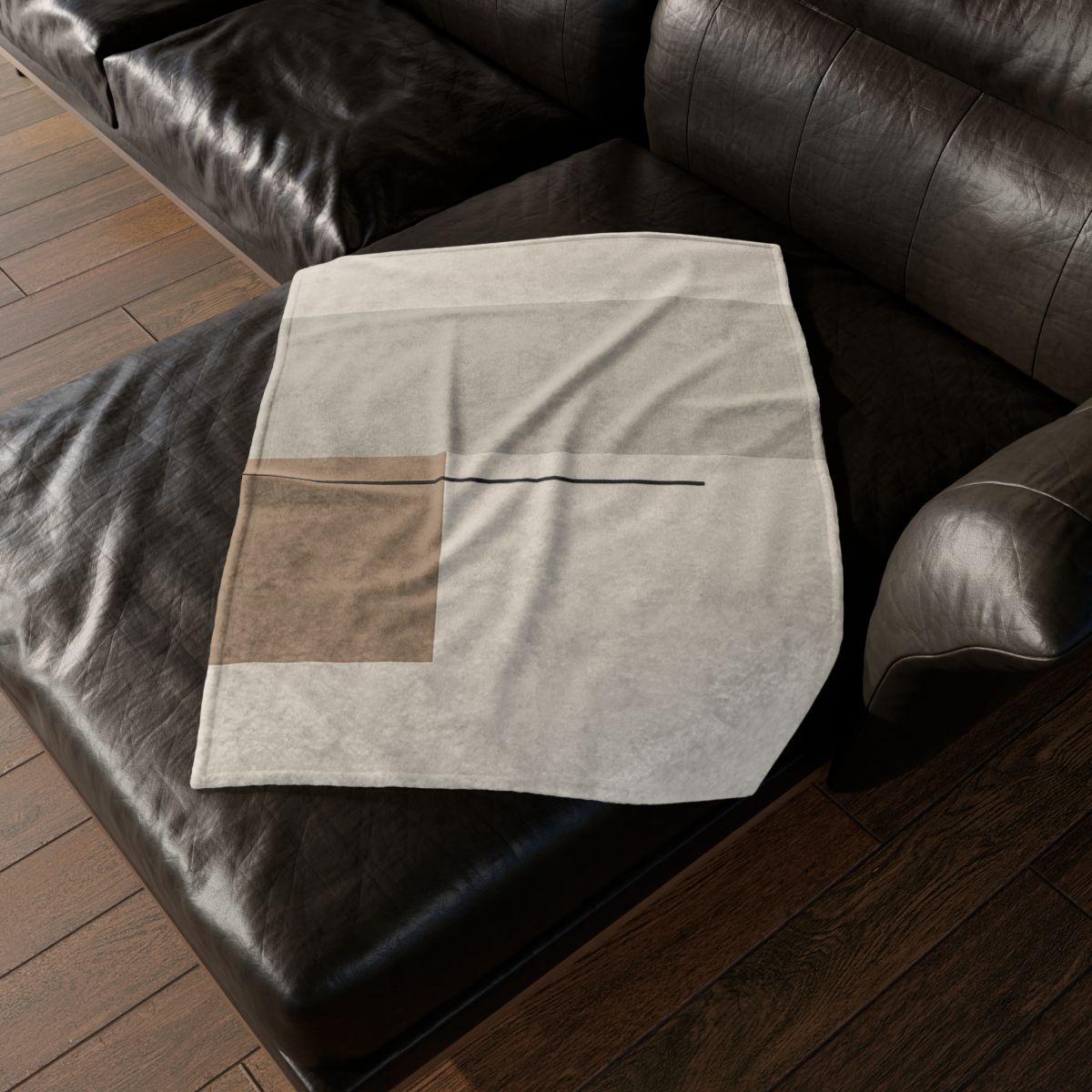 Offset Rectangle Pair With Line custom blankets