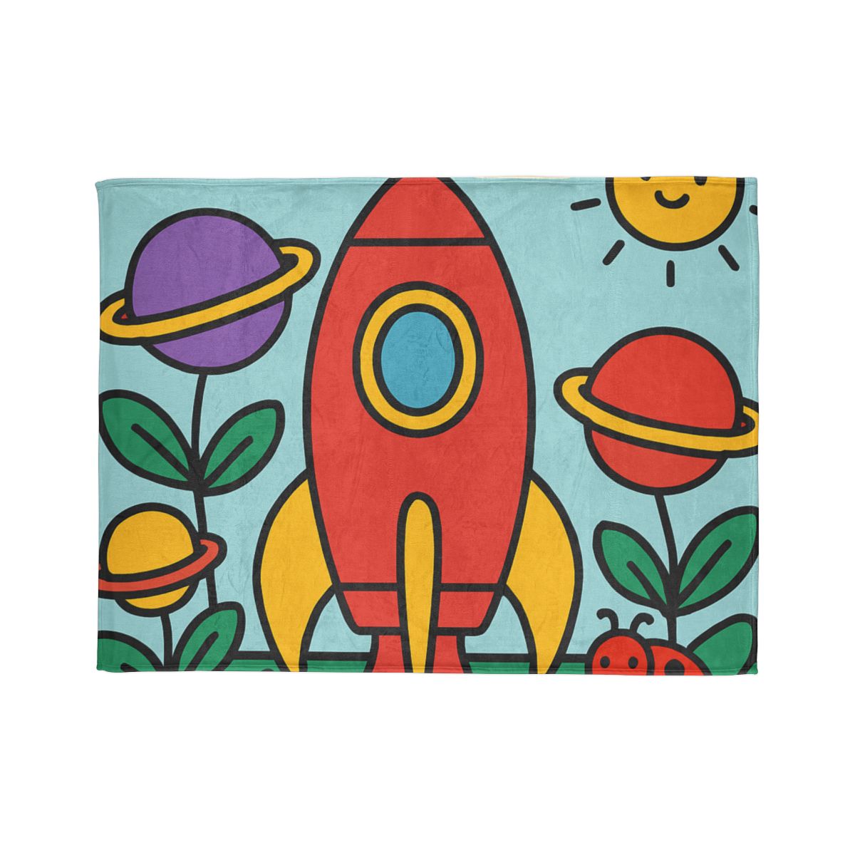 Rainbow Rocket Garden warm winter blankets