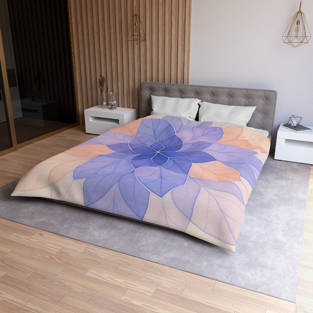 Petal Prism Lattice soft comforter duvets