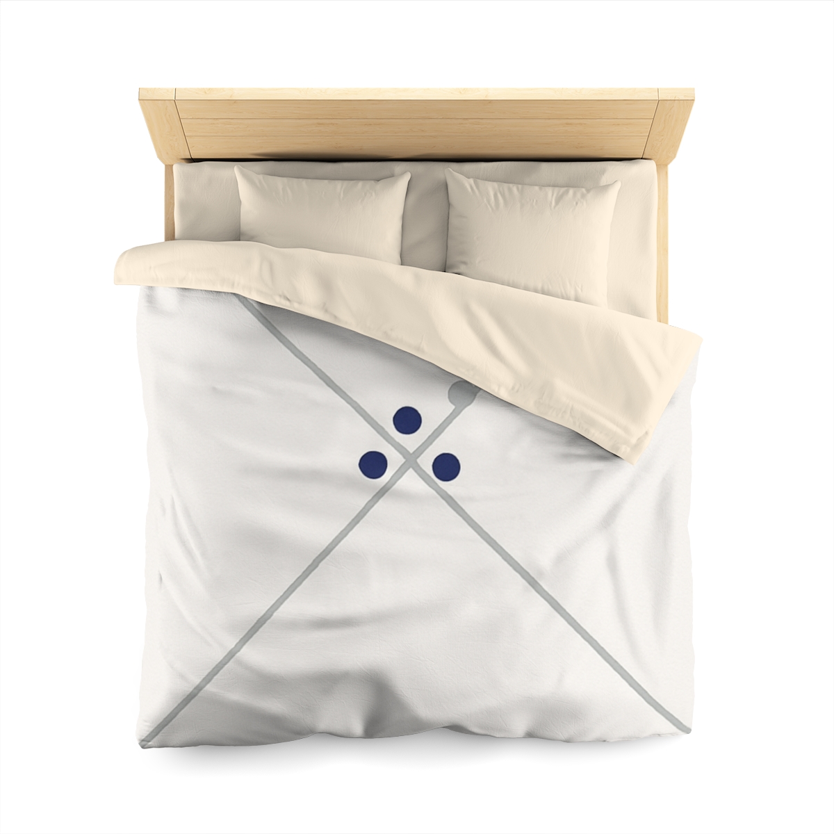 Diagonal Pair And Nested Dot Cluster designer printed duvets