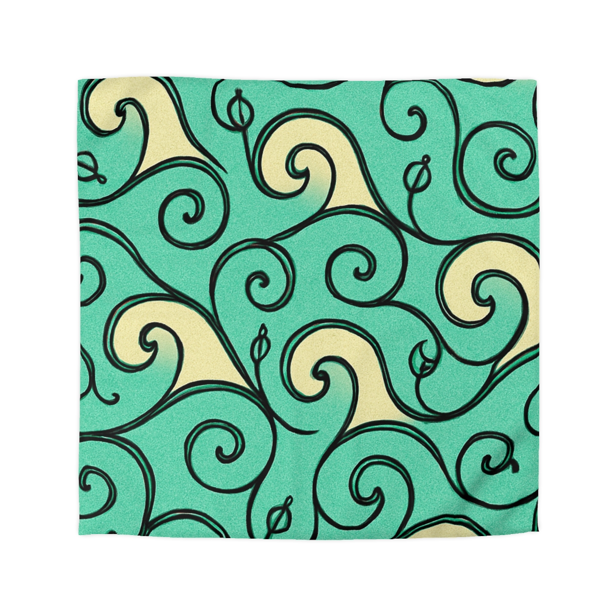 Vine Curl Wave Matrix designer printed duvets