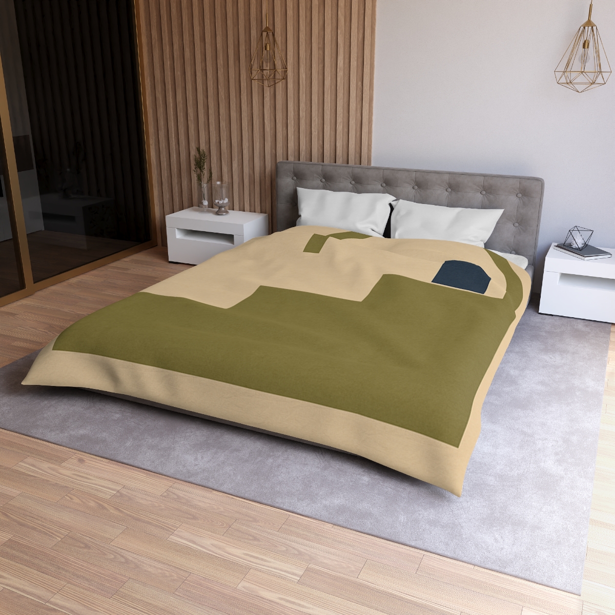 Stepped Arc Composition unique patterned duvets