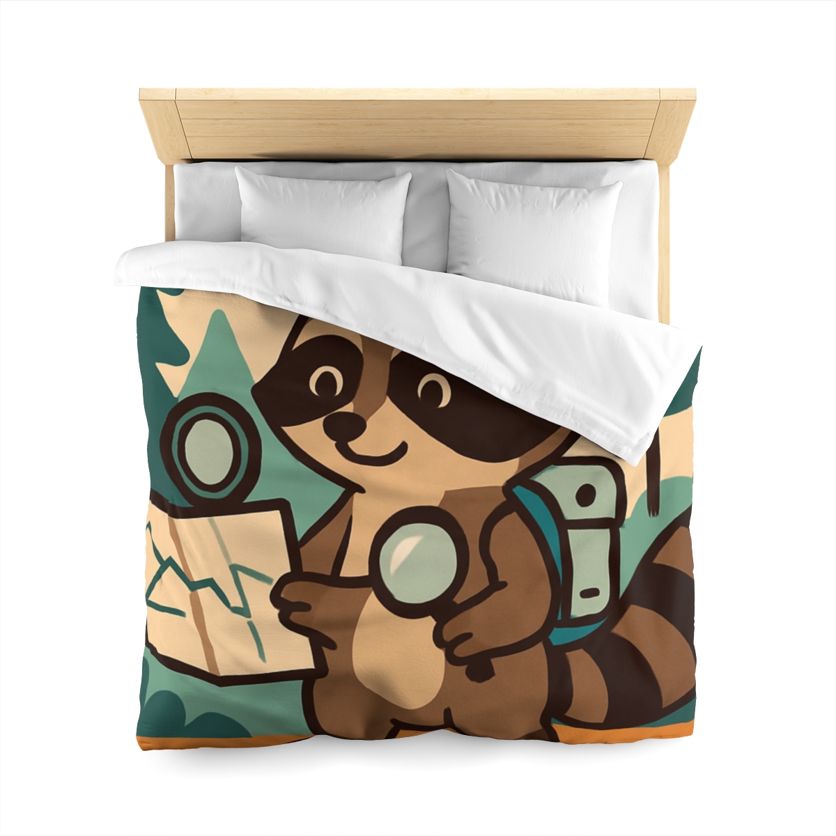 Robot Ranger Raccoon duvets for gifts