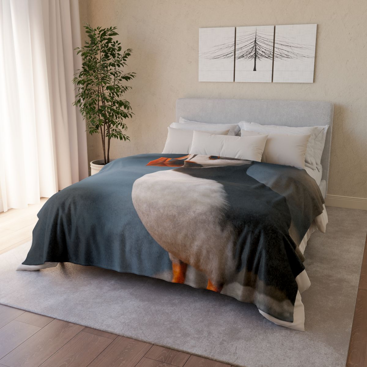 Cliff Breeze Atlantic Puffin unique gift blankets