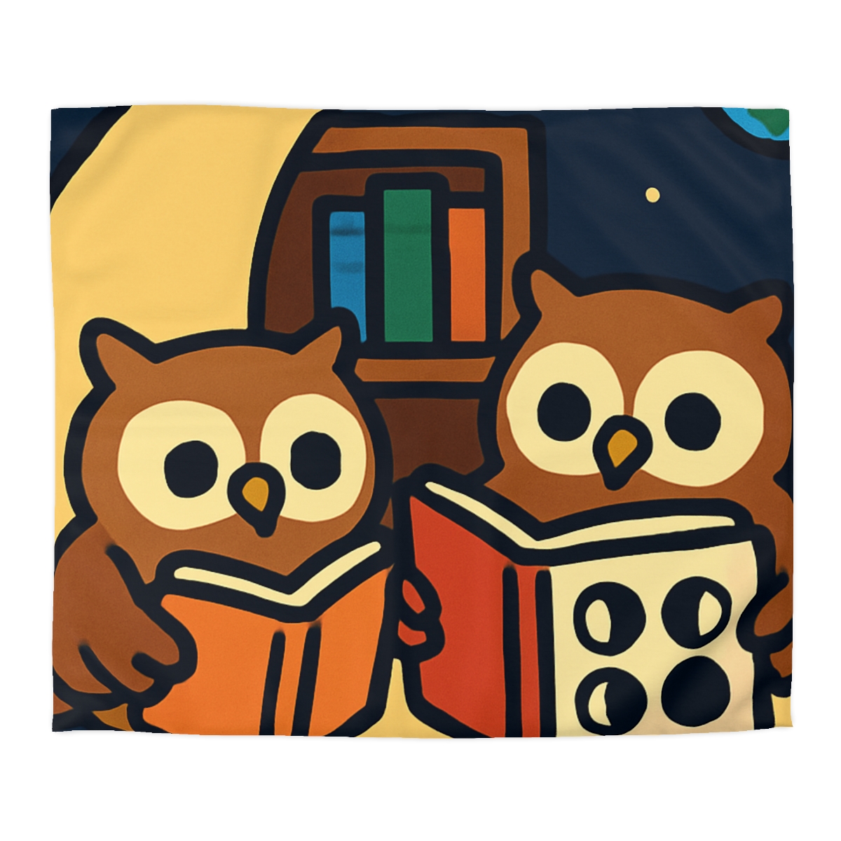 Lunar Library Owls custom duvets