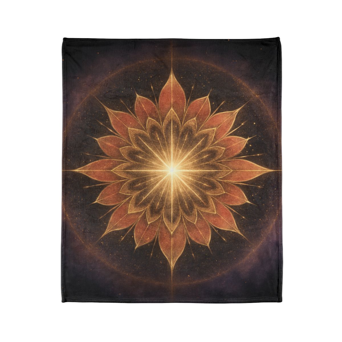 Starburst Petal Crown soft fleece blankets