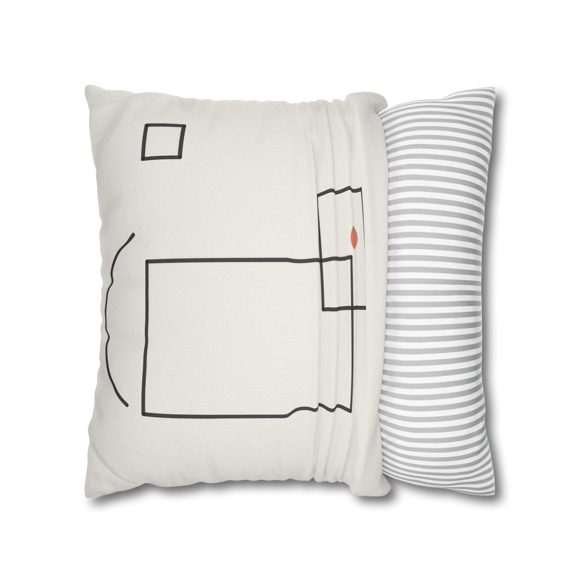 Offset Frame And Quiet Arc comfortable bedding pillow covers