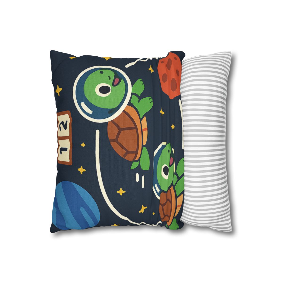 Time Dilation Turtle Race Across Star Track personalized pillow covers