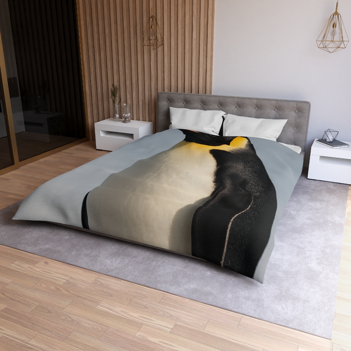 Aurora Drift Emperor Penguin warm winter duvets