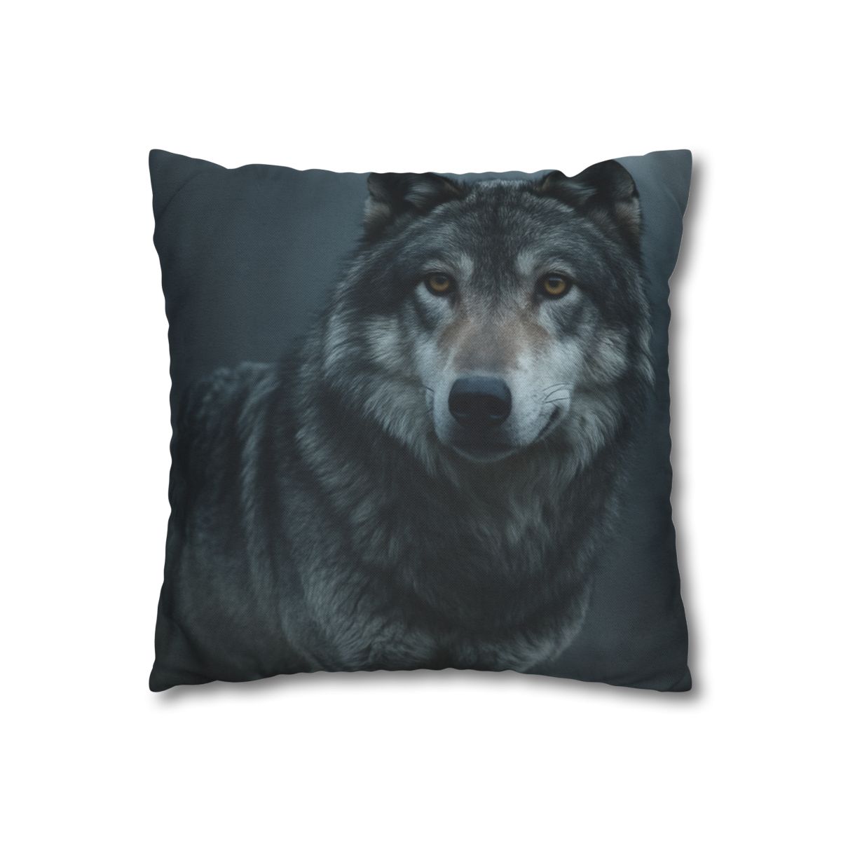 Moonlit Gaze Gray Wolf unique gift pillow cases