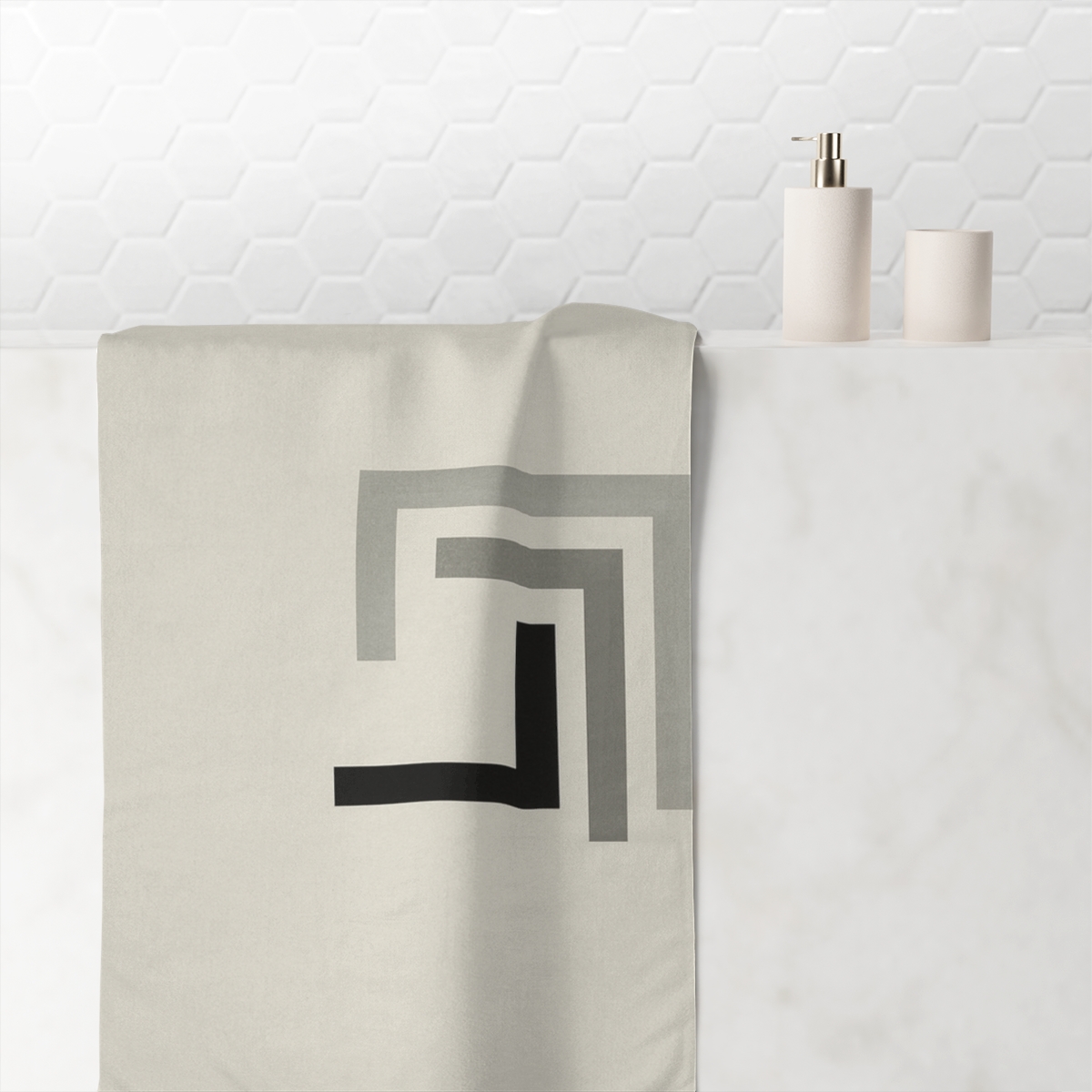 Nested Corner Triad decorative home towelscustom towels