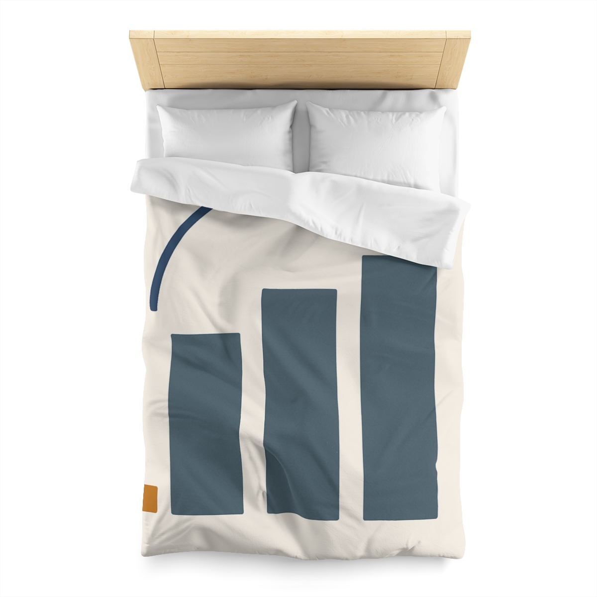 Three Bars With Hanging Arc designer printed duvets