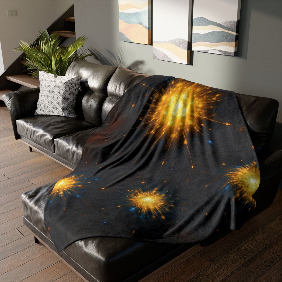 Photon Burst Constellation unique gift blankets