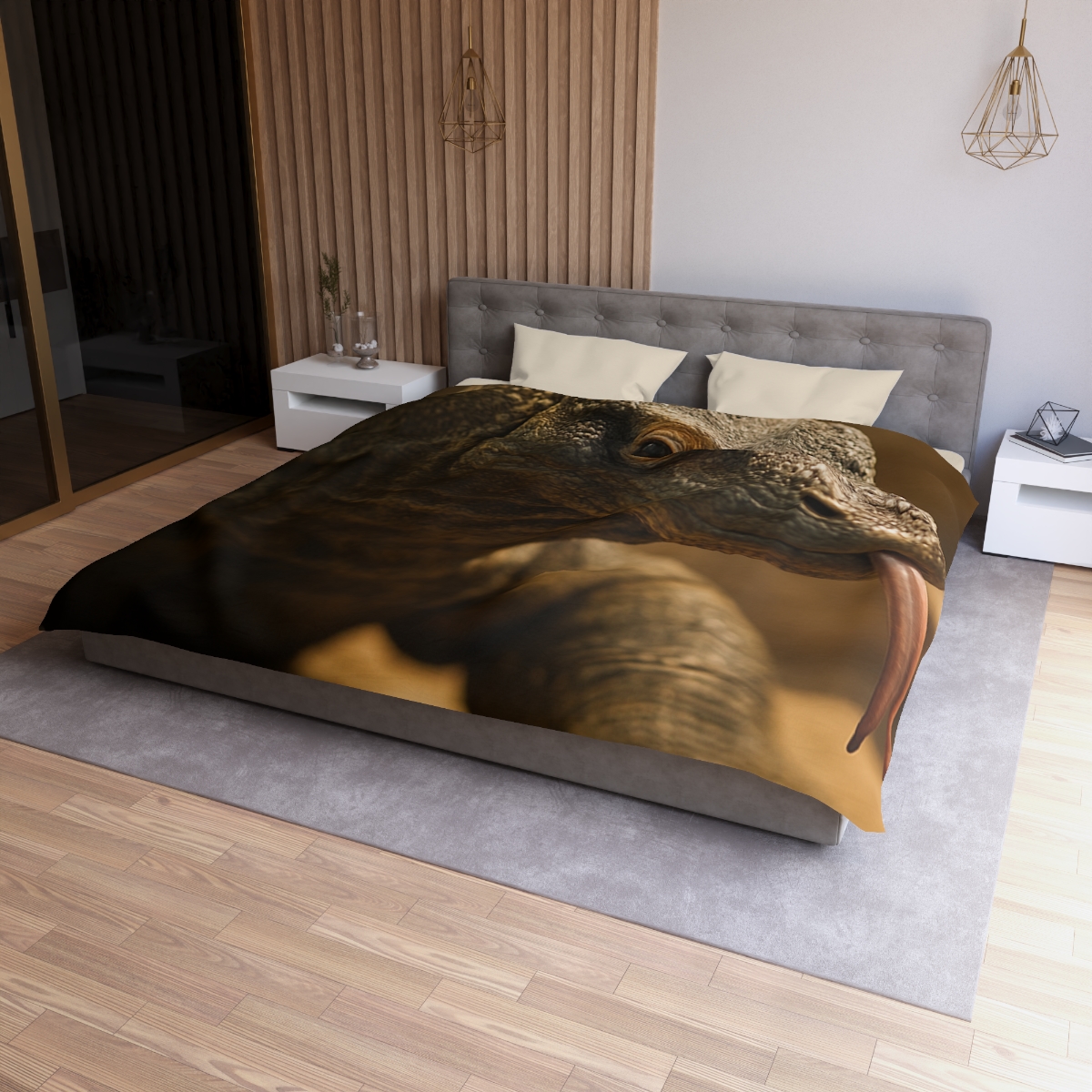 Ancient Sentinel Komodo Dragon custom duvets