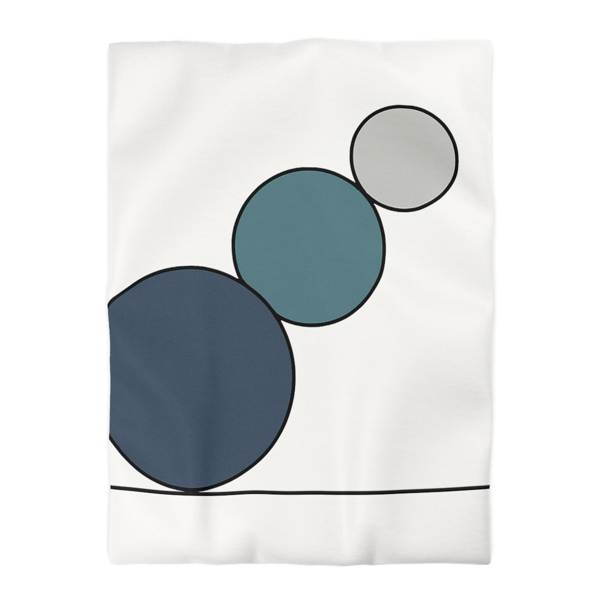 Staggered Circle Trio custom duvets