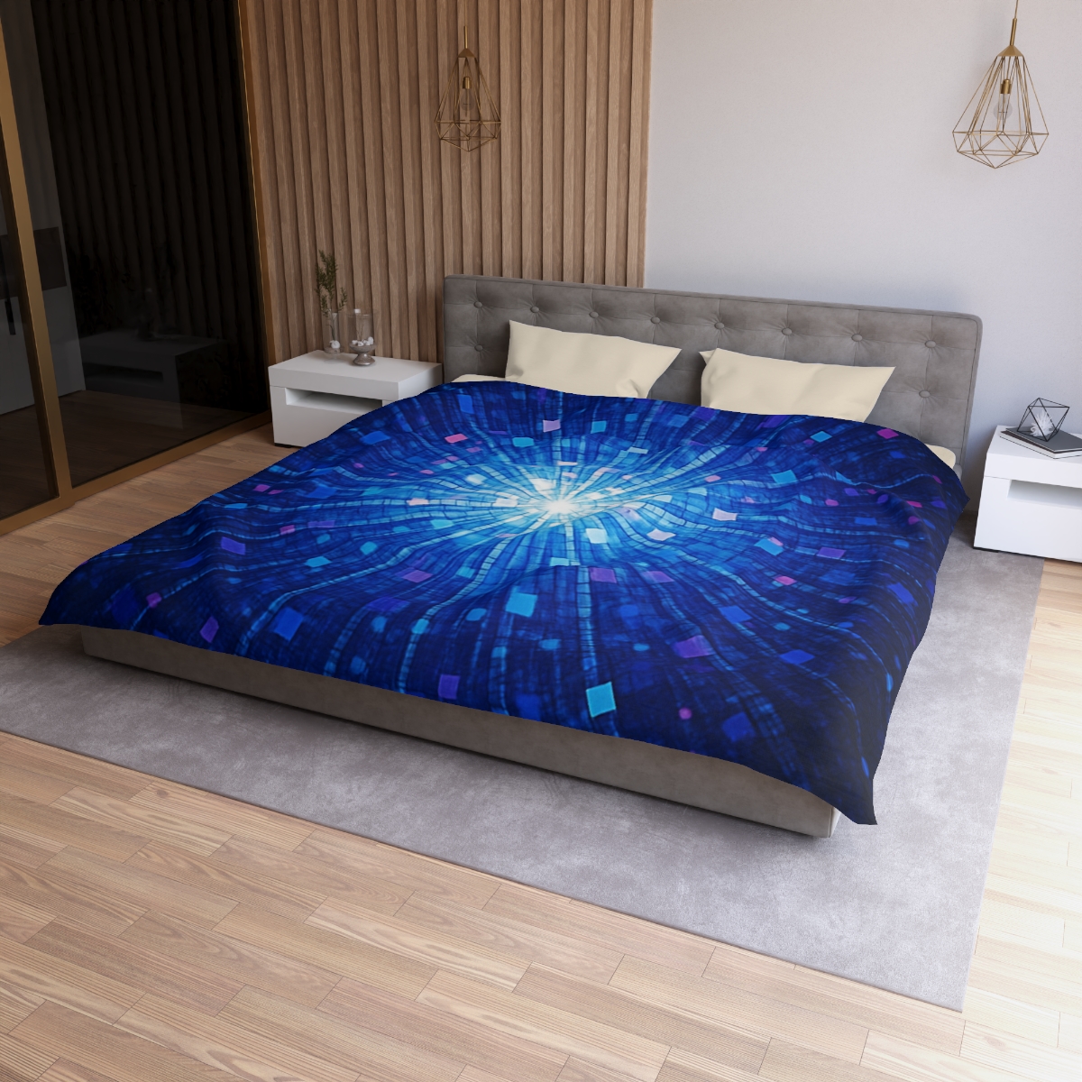 Photon Burst Mosaic custom duvets