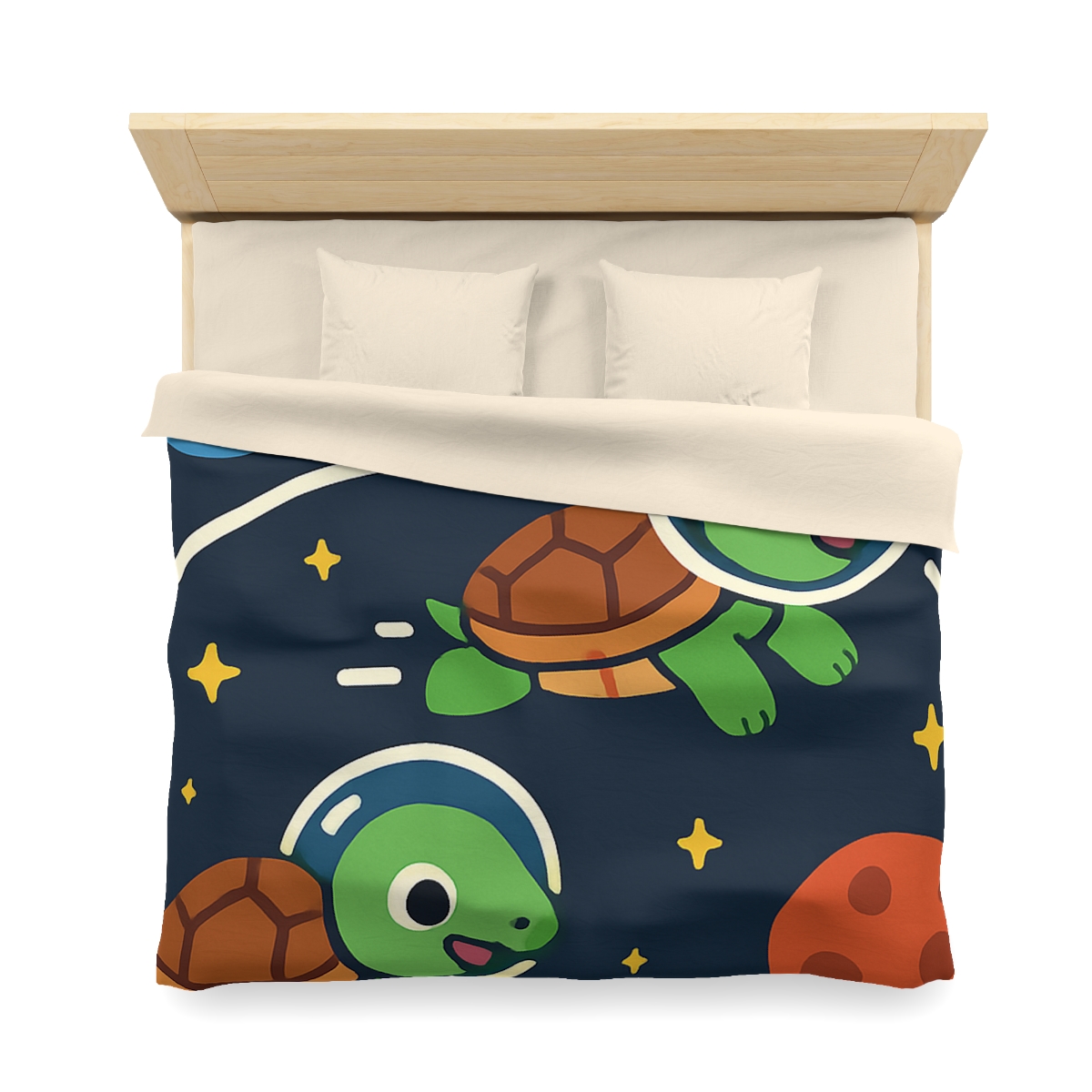 Time Dilation Turtle Race Across Star Track trendy bedroom duvets