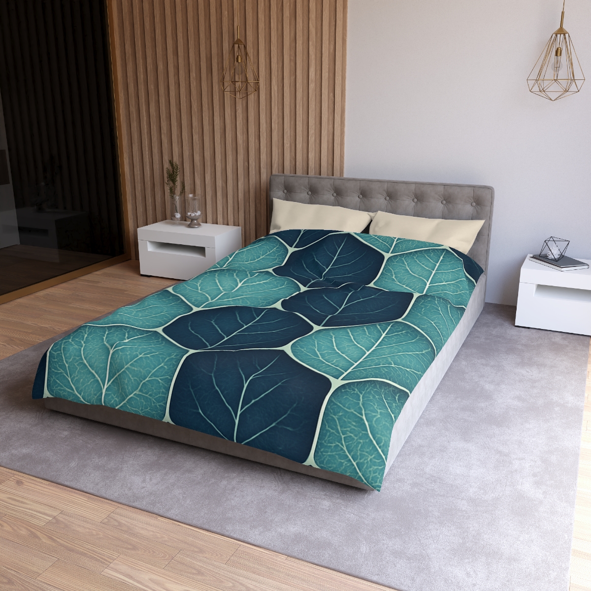 Leaf Lattice Radiance unique patterned duvets