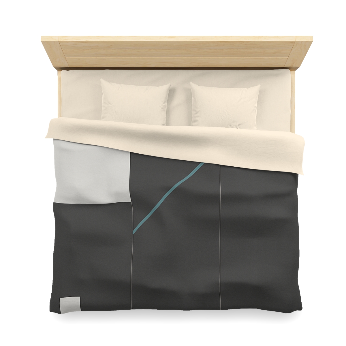 Stepped Rectangles With Quiet Diagonal designer printed duvets