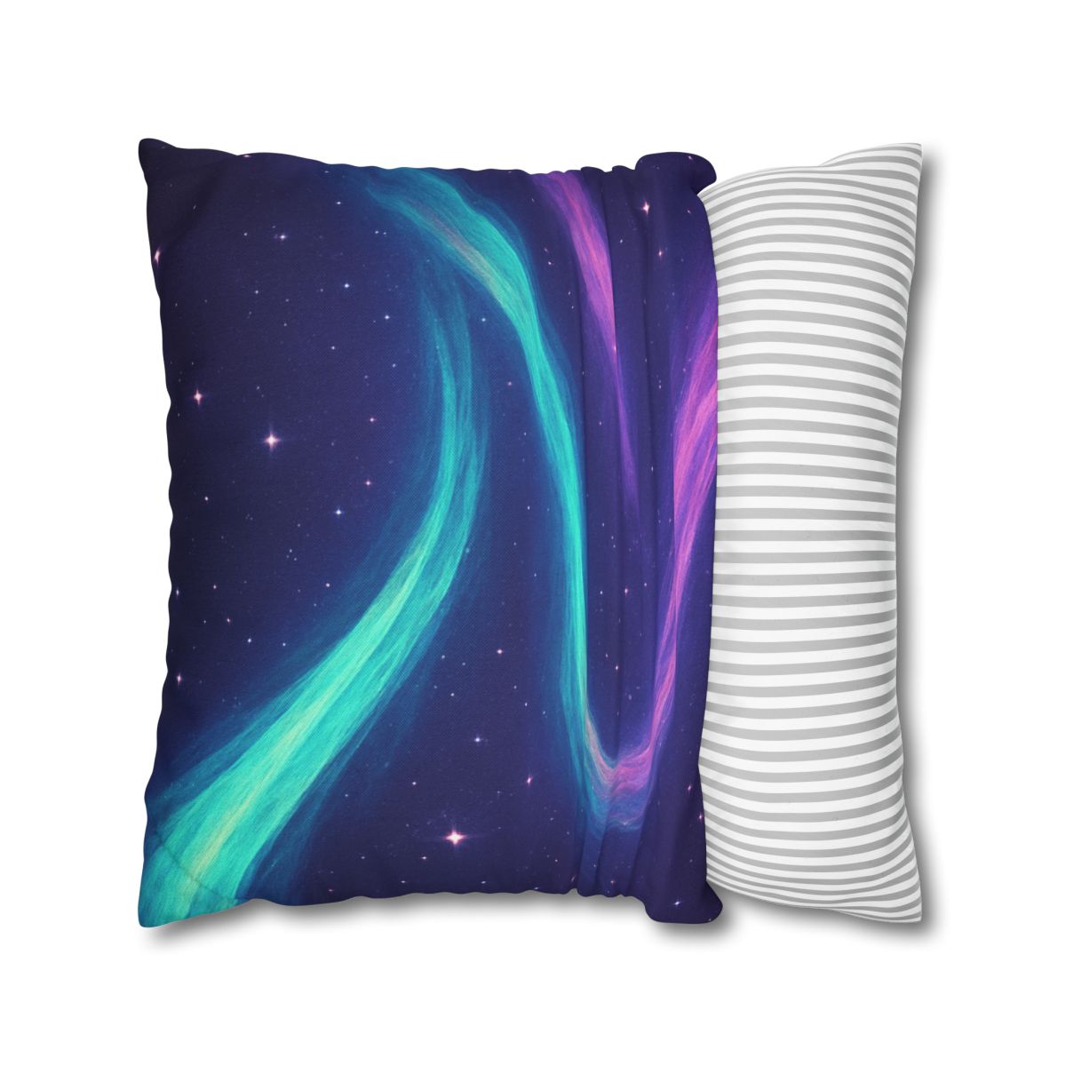 Aurora Plasma Ribbon Drift trendy patterned pillow cases