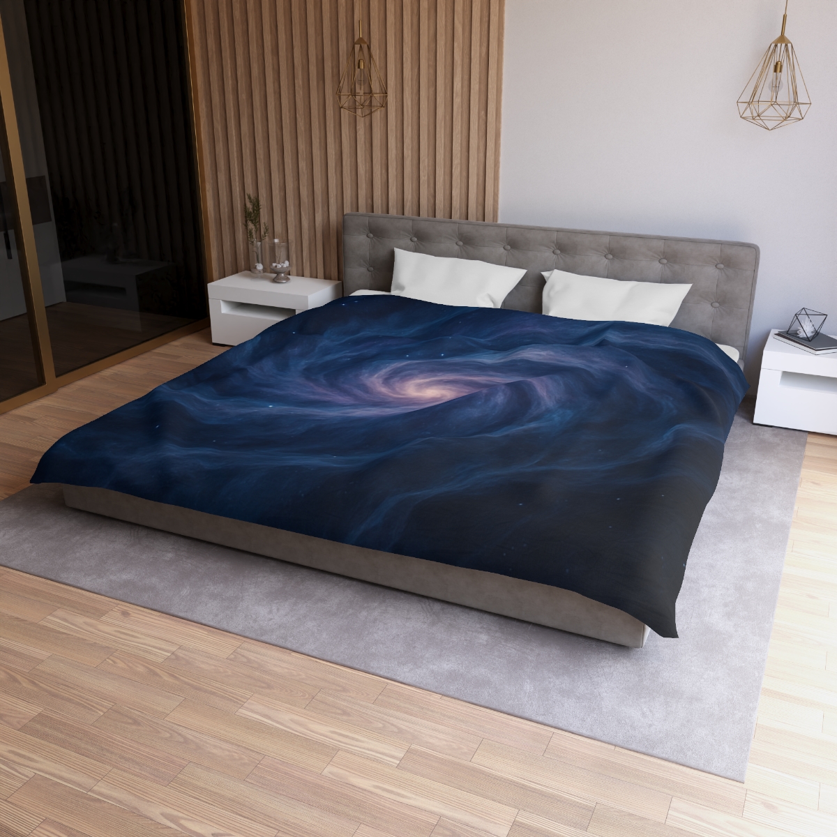 Nebula Spiral Tapestry custom duvets