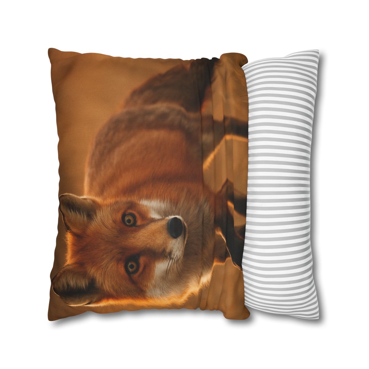 Crimson Whisper Red Fox trendy patterned pillow cases
