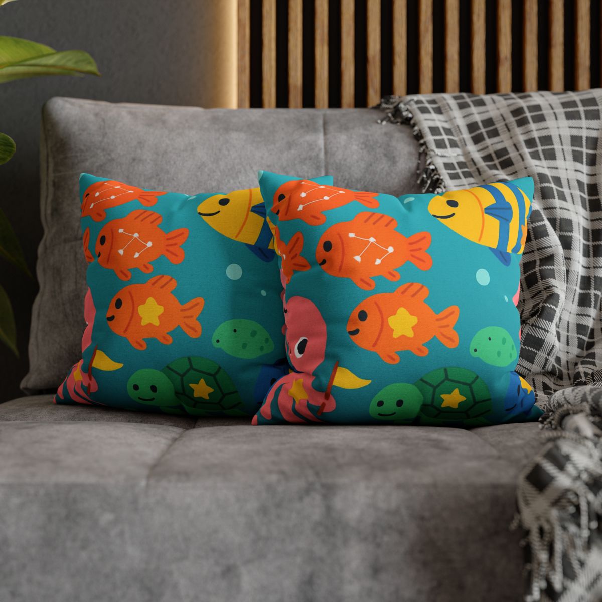 Underwater Galaxy Parade comfortable bedding pillow covers