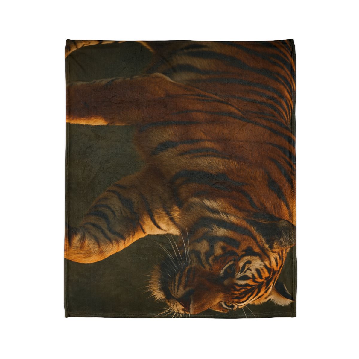 Forest Stalker Bengal Tiger personalized cozy blankets