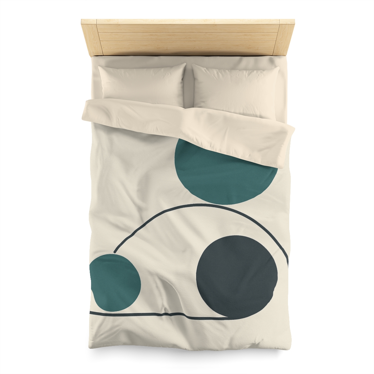 Offset Trio With Subtle Arc soft comforter duvets