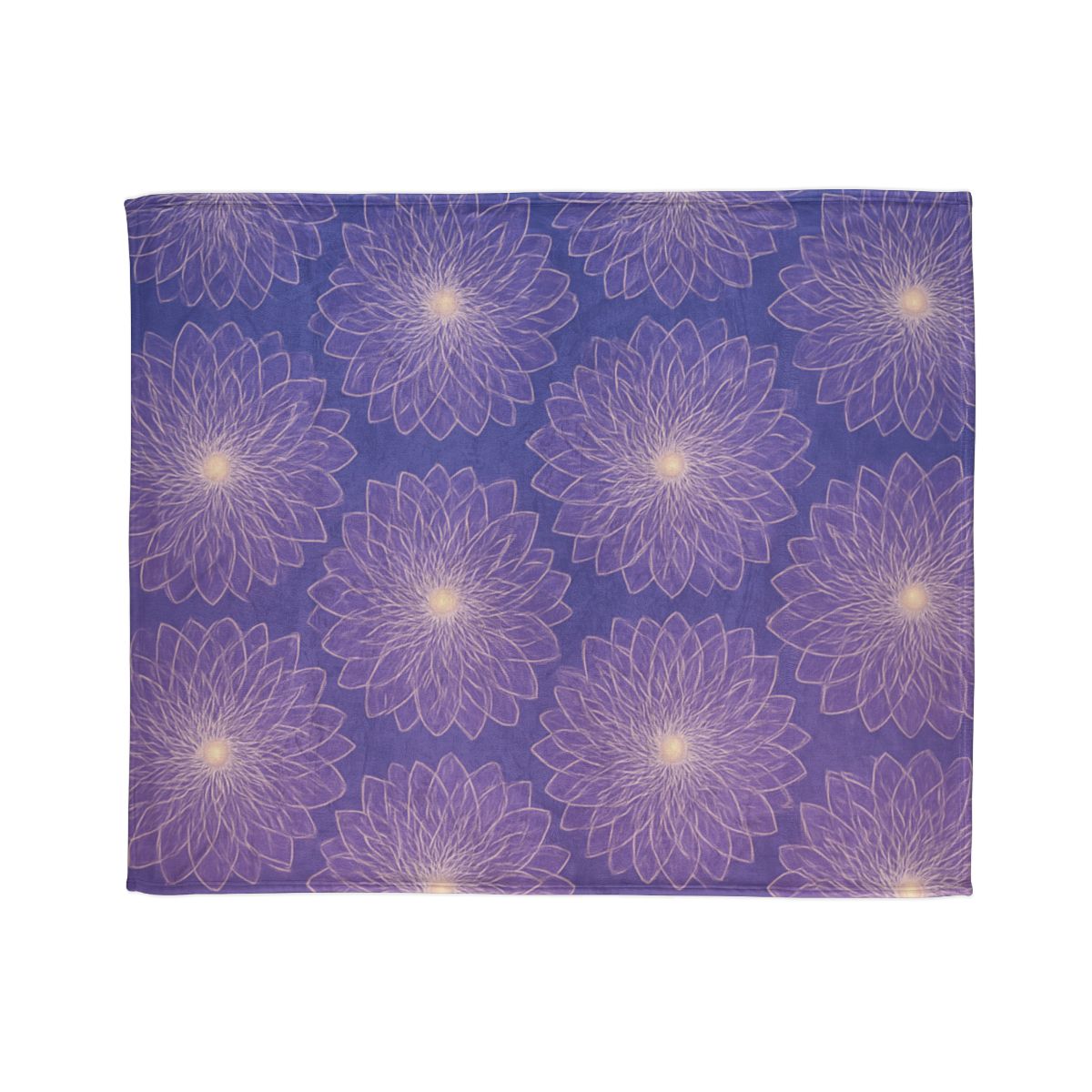 Cosmic Blossom Lattice soft fleece blankets