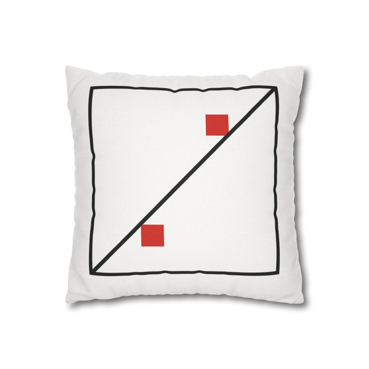 Diagonal Frame Split designer print pillow cases