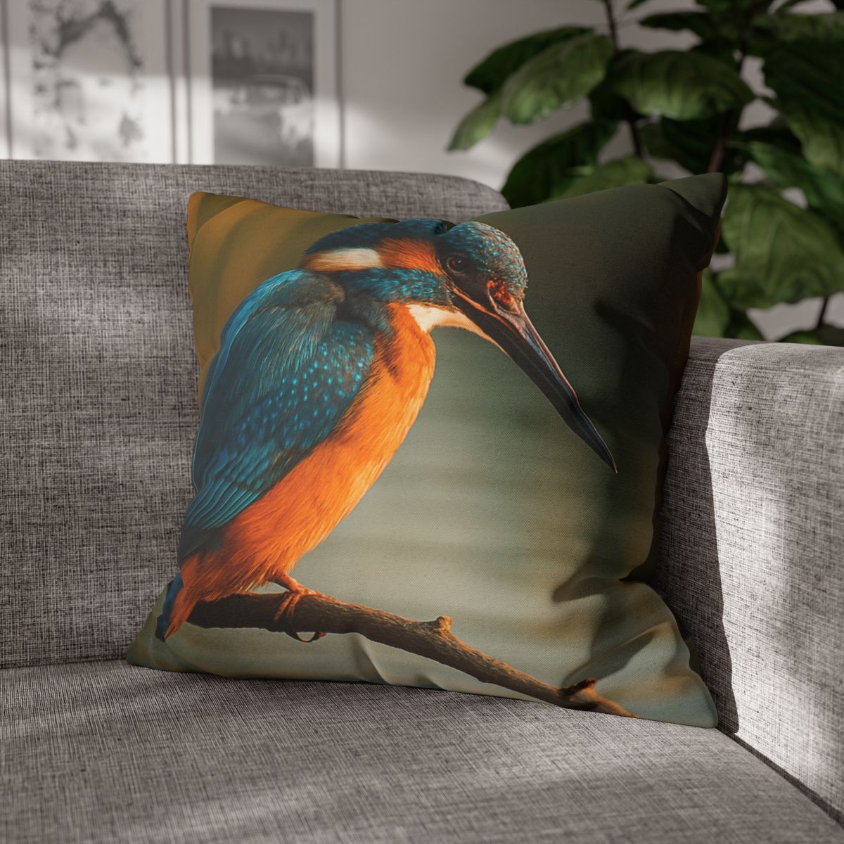 Aurora Splash Common Kingfisher comfortable bedding pillow covers