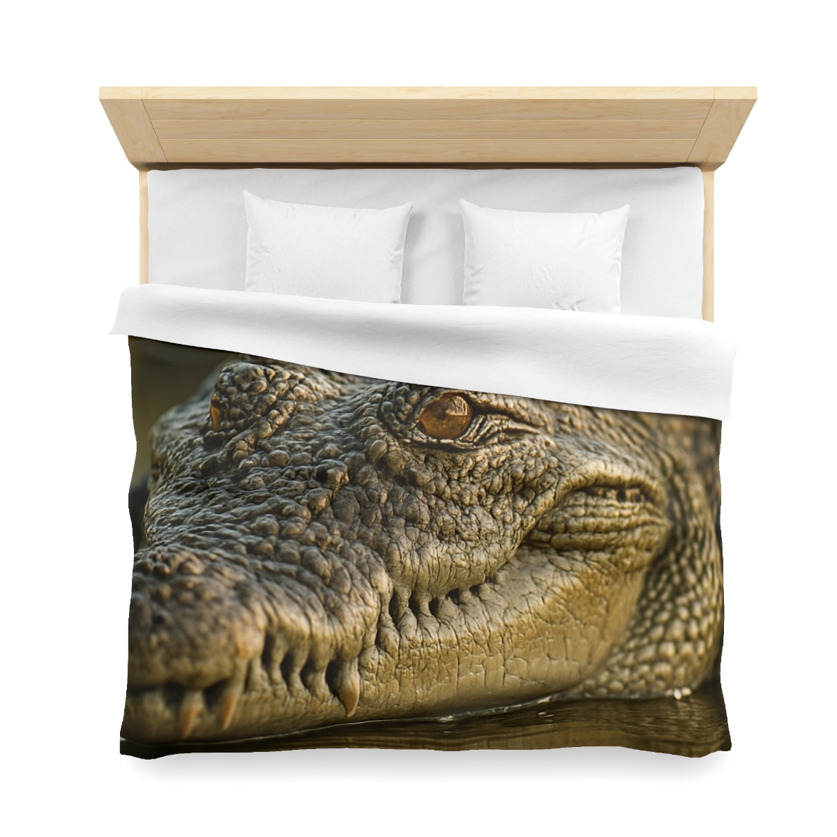 Ember Eye Saltwater Crocodile personalized bedding duvets