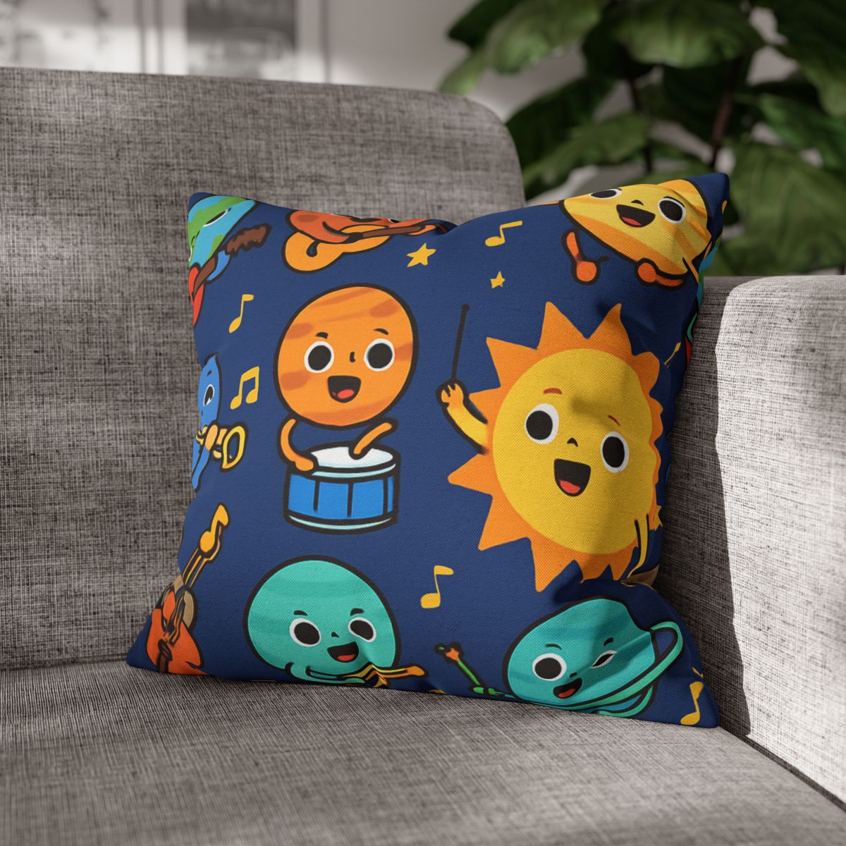 Planetary Music Band designer print pillow cases