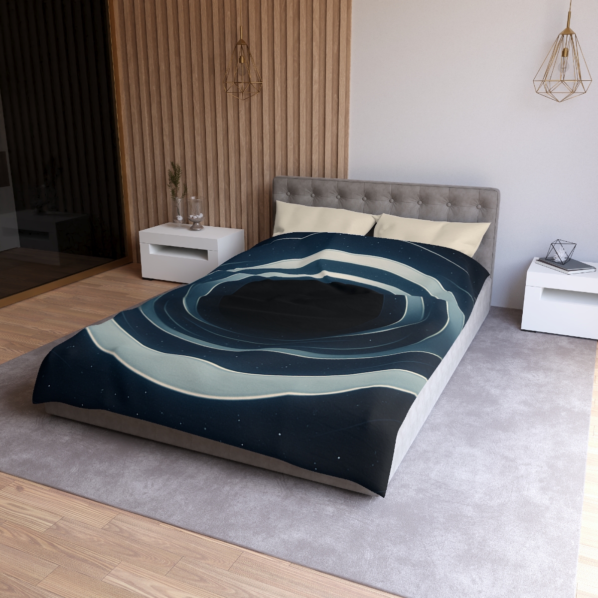 Gravitational Lens Mirage Arc unique patterned duvets