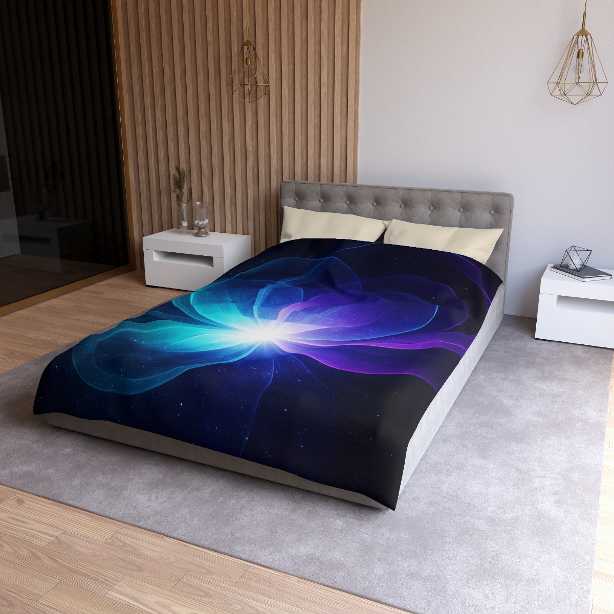 Gravitational Prism Bloom personalized bedding duvets