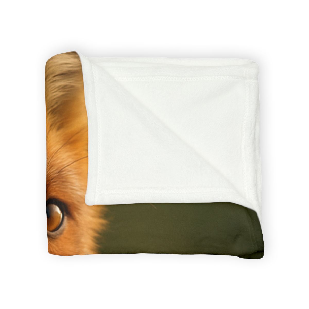 Crimson Whisper Red Fox soft fleece blankets