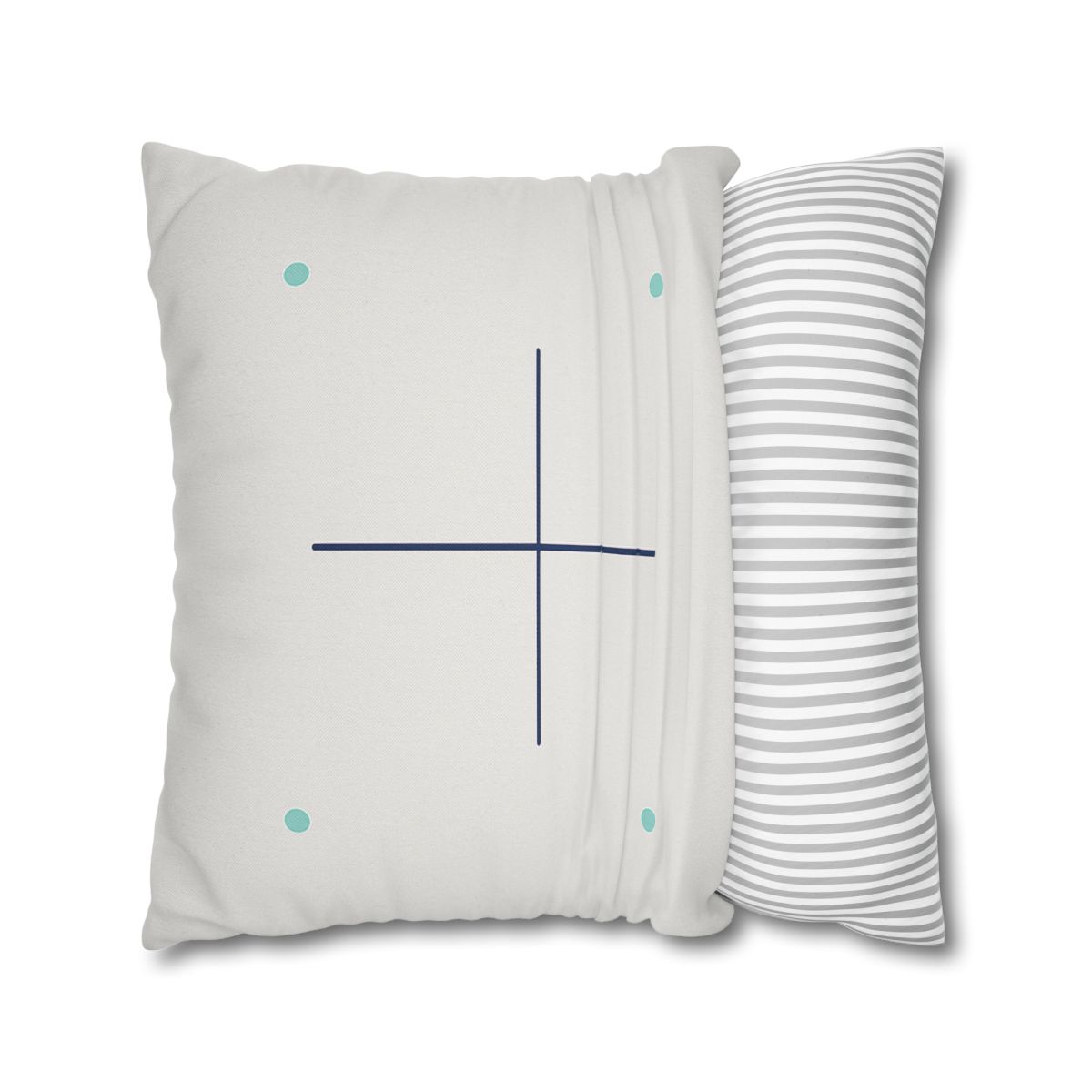 Sparse Meridian Cross And Dots custom pillow cases