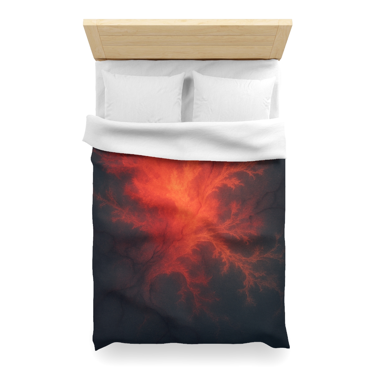 Fractal Nebula Tidal Bloom stylish duvet covers