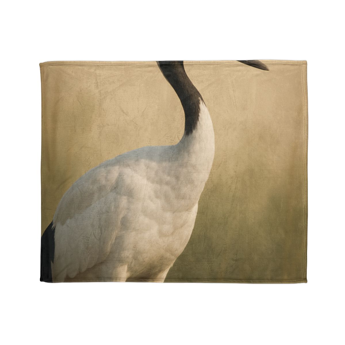Quiet Halo Red Crowned Crane trendy patterned blankets