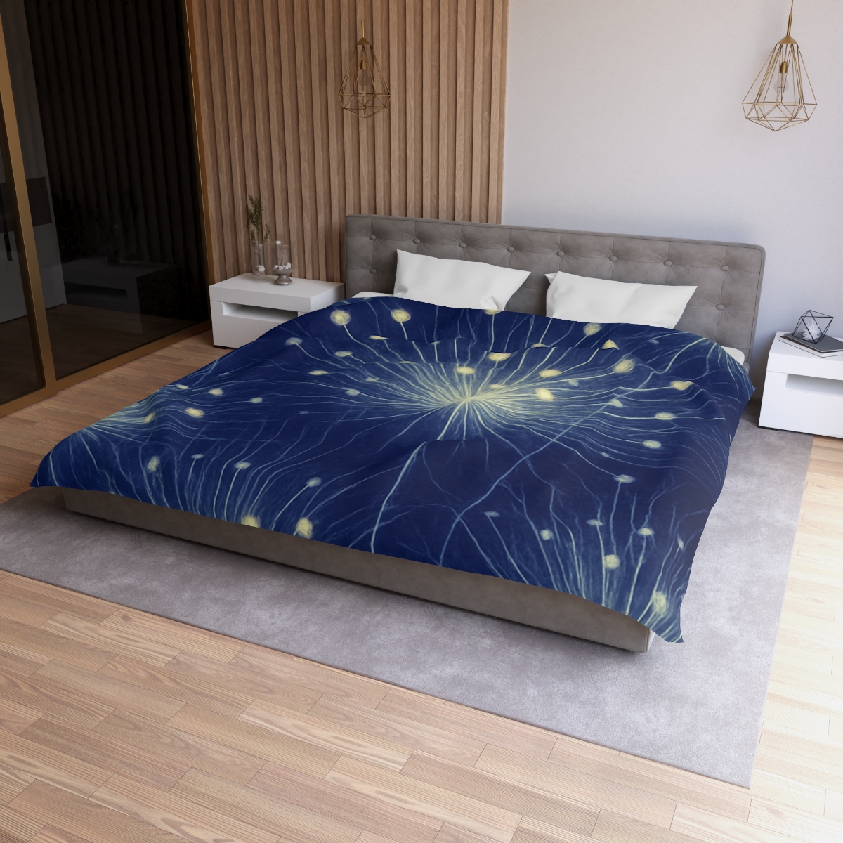 Stamen Burst Radiograph custom duvets