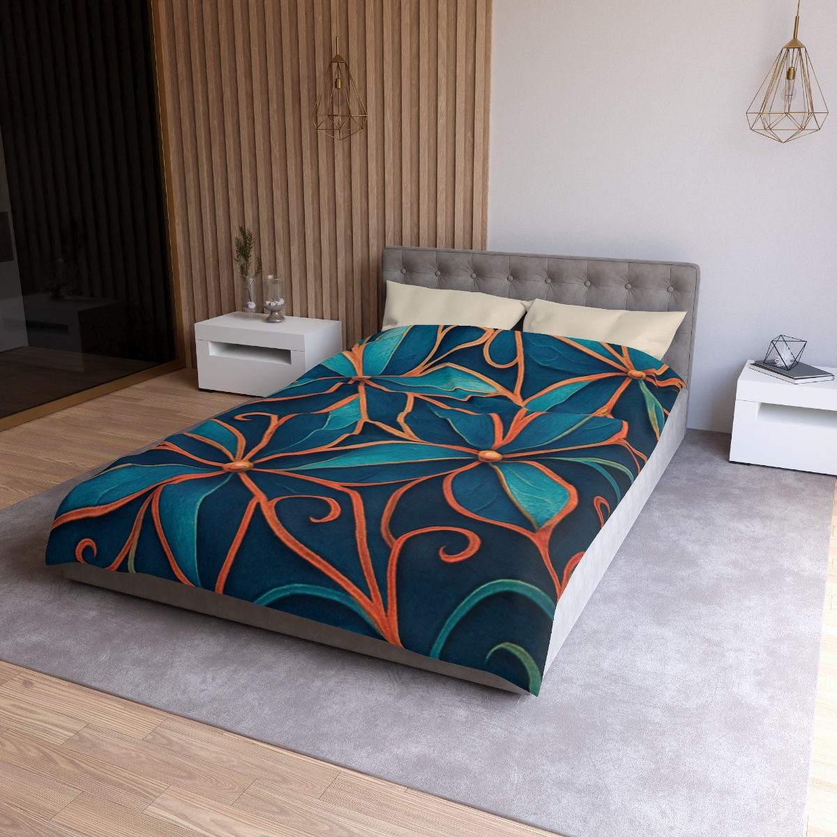 Petal Prism Lattice stylish duvet covers