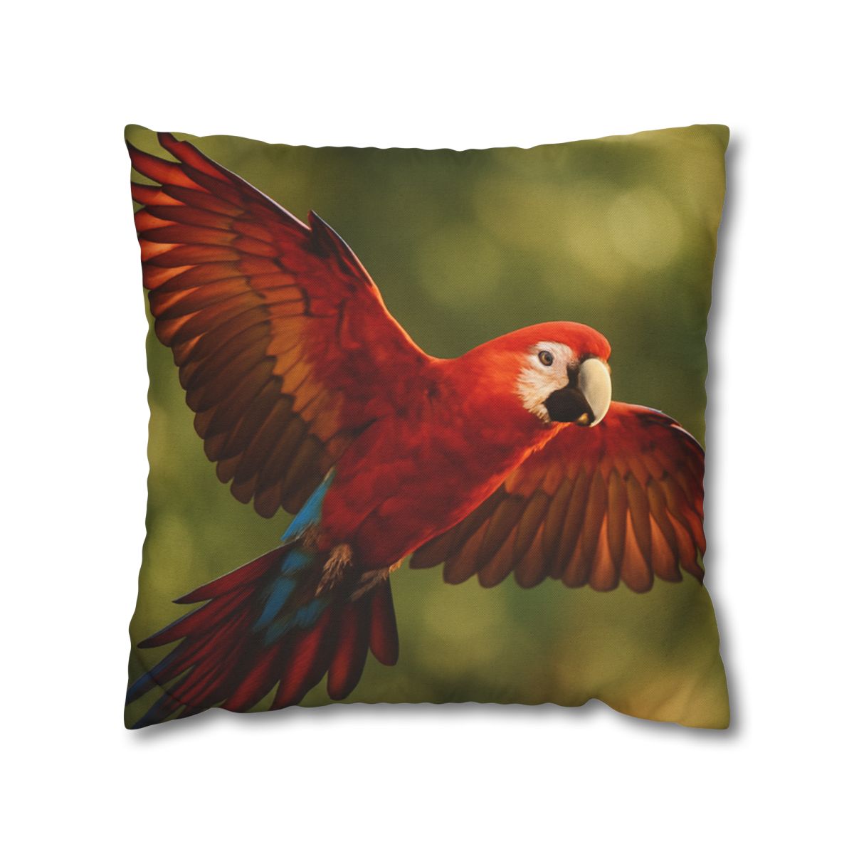 Scarlet Arc Macaw In Flight trendy patterned pillow cases