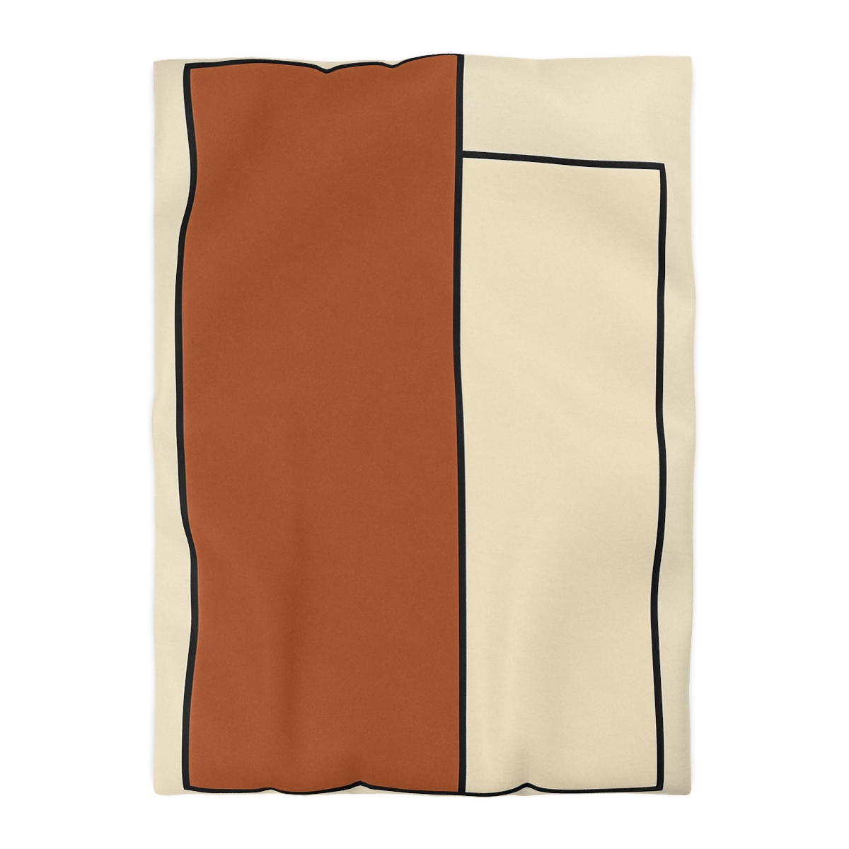 Offset Rectangle Pairing personalized bedding duvets